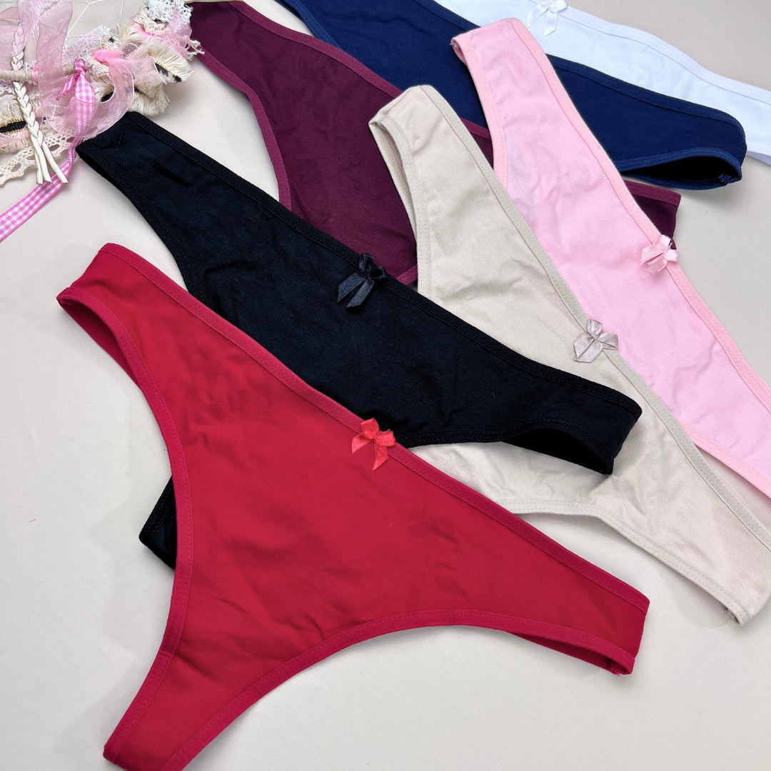 Semanario Tanga Brasilera en Algodón Pack x7 Mujer E-7034