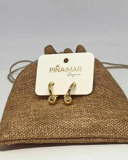 Aretes Candonga con Dije Sidney Mujer / E-80009