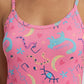 Pijama Batola en Tiras Estampada / Mujer E-5006