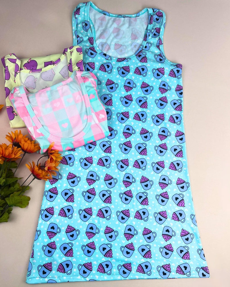 Pijama Batola en Esqueleto Pack x3 / Mujer E-5003