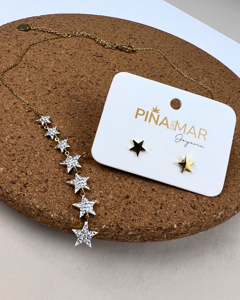 Set Collar y Aretes Edimburgo Mujer / E-122S2431