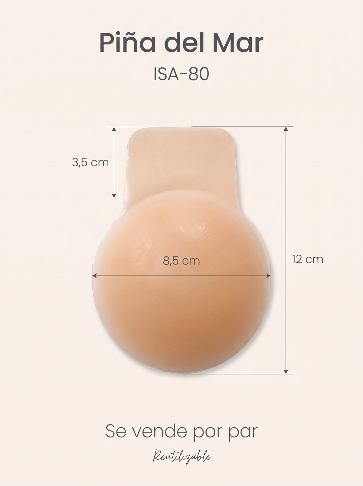 Cubrepezones Lift Up Levanta Busto de Silicona | Ref. PDM-80