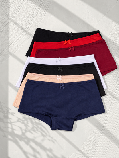 panty boxer en algodon ref. 7008 para mujer semanario pack x7 marca piña del mar