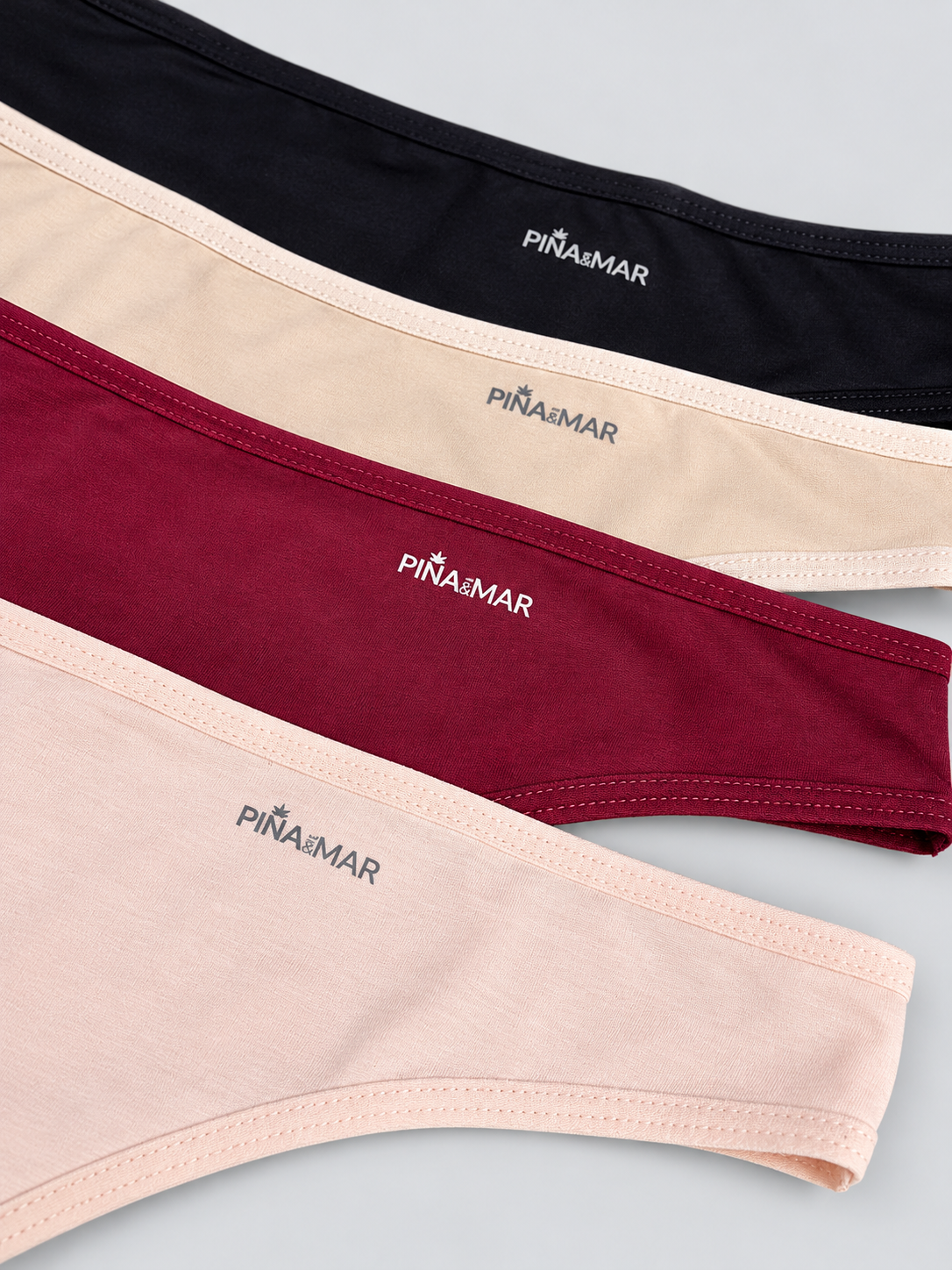 Panties Piña del Mar Mujer Ref. 7034 Pack x7 Brasilera en Algodon Semanario