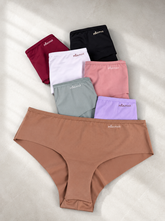 panty cachetero en polilicra ref. 7001 semanario pack x7 marca piñadelmar