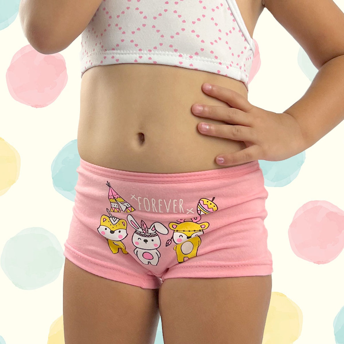 Bóxer Estampado Surtido Pack x3 / Niña Ref. E-4003 - Piña del Mar - Colombia