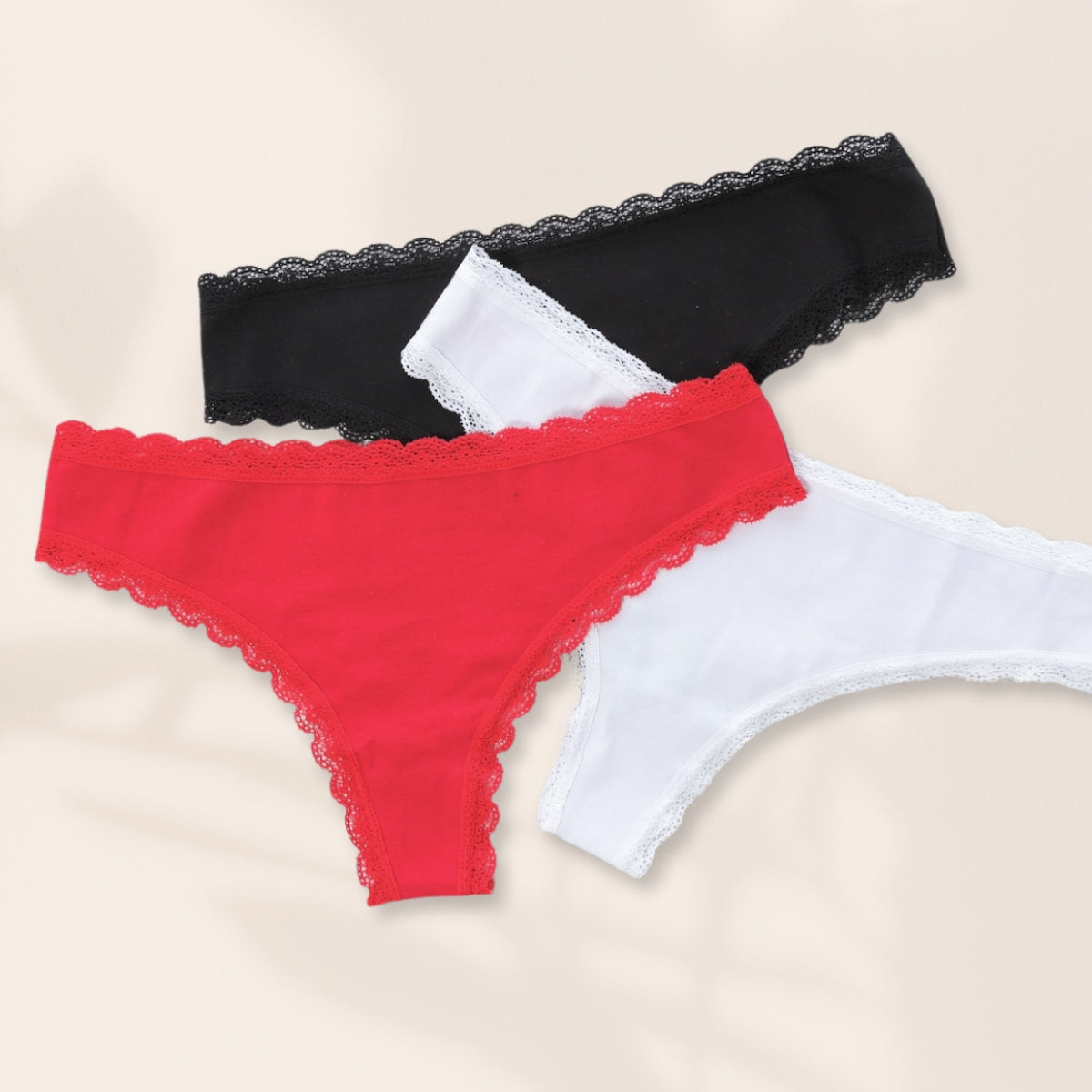 Panty Brasilera Algodón S/F Pack x3 / Mujer Ref. E-2026 - Piña del Mar - Colombia