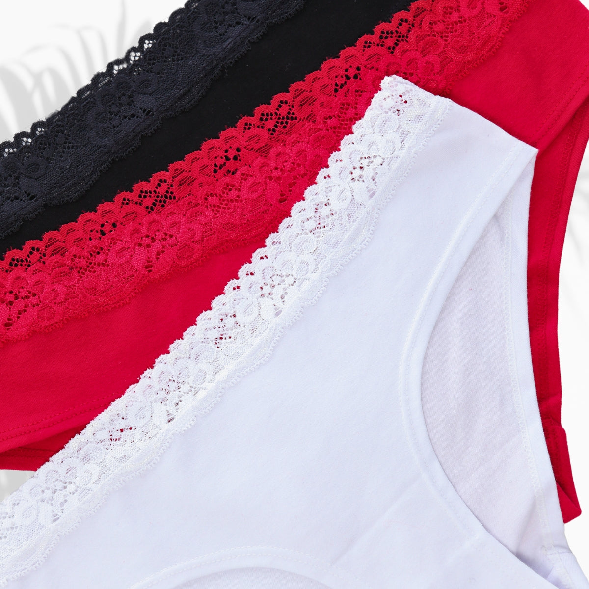 Panty Algodón solo fondo Pack x3 / Mujer Ref. E-2030 - Piña del Mar - Colombia