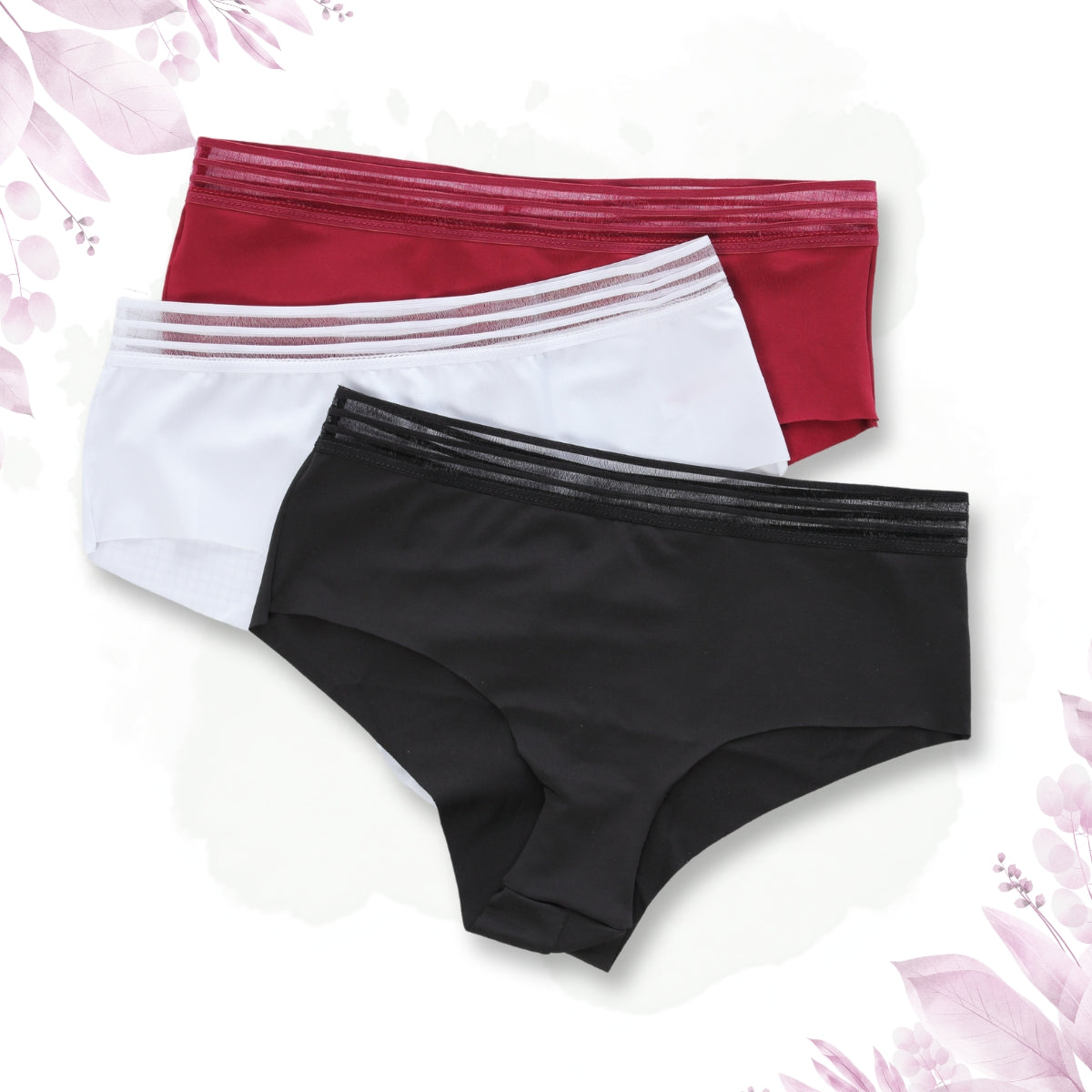 Panty Cachetero Invisible S/F Pack x3 / Mujer Ref. E-2018 - Piña del Mar - Colombia