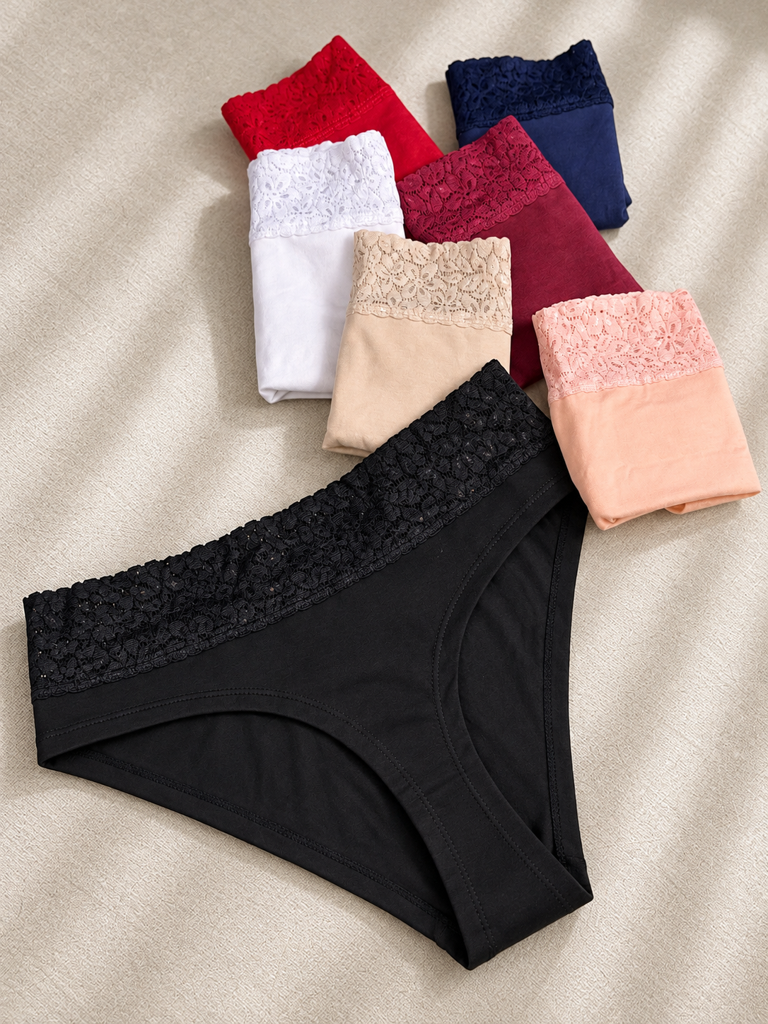 panty tipo tanga en algodon ref. 7013 para mujer en semanario pack x7 marca piña del mar