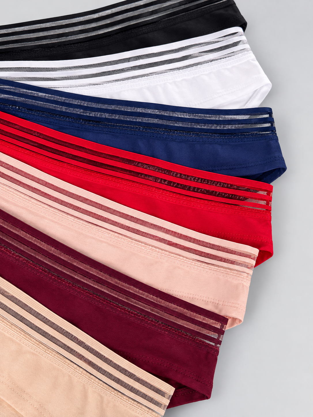 panty tanga tipo hipster en algodon para mujer ref. 7033 semanario pack x7 marca piña del mar
