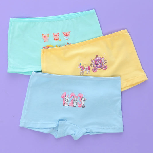 Panty Bóxer Surtido Pack x3 / Niña E-4003